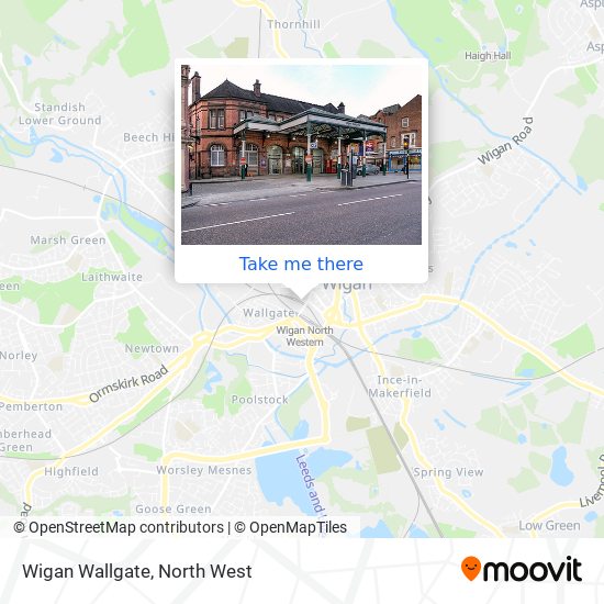 Wigan Wallgate map