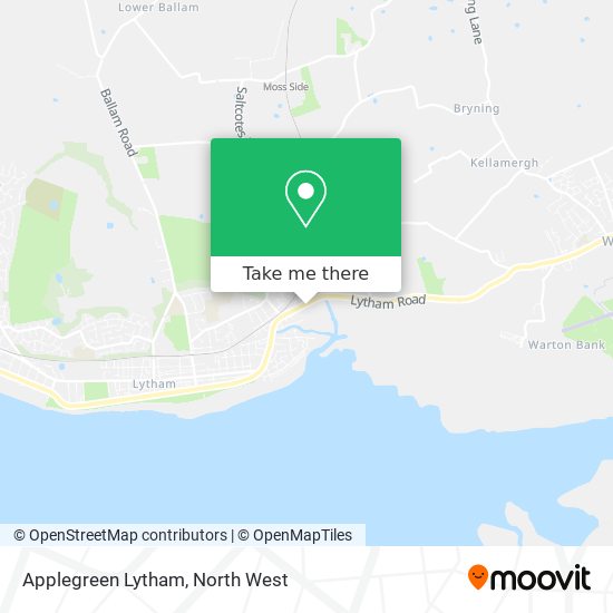 Applegreen Lytham map