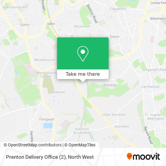 Prenton Delivery Office  (2) map