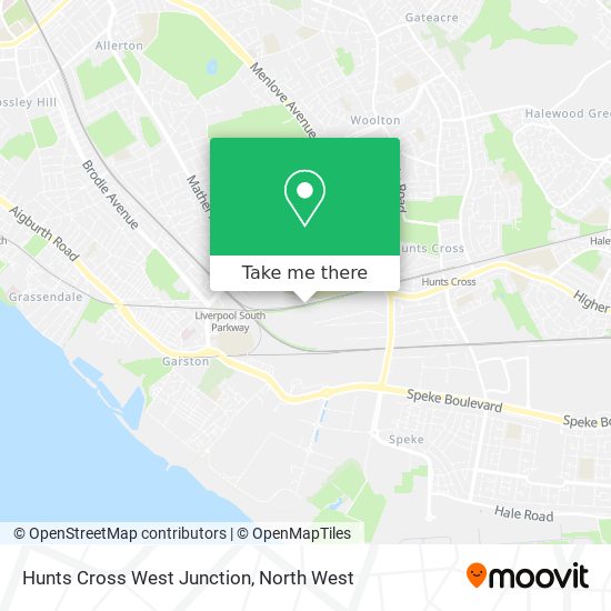 Hunts Cross West Junction map