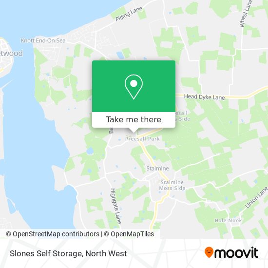 Slones Self Storage map