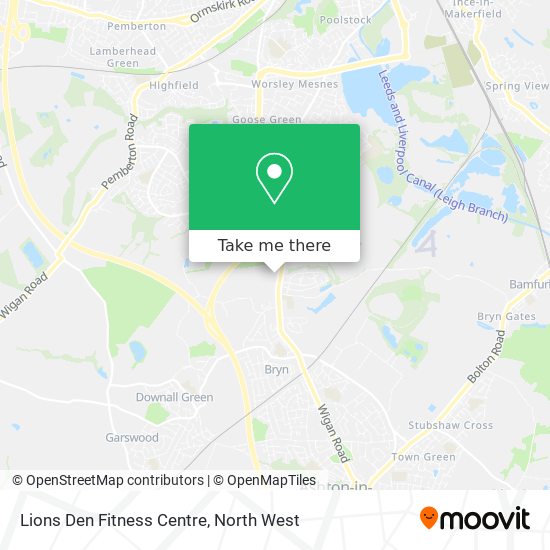 Lions Den Fitness Centre map