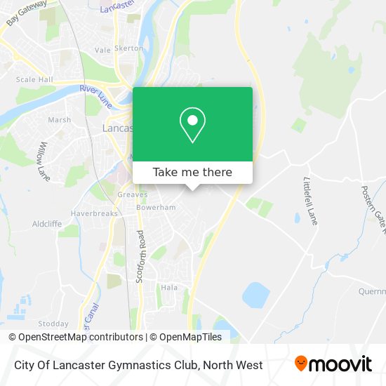 City Of Lancaster Gymnastics Club map