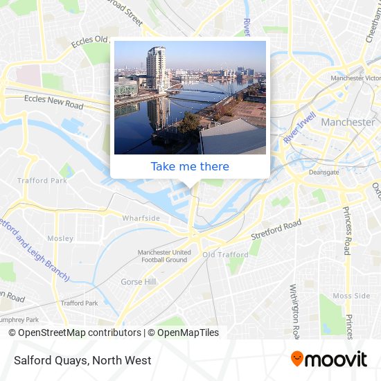 Salford Quays map