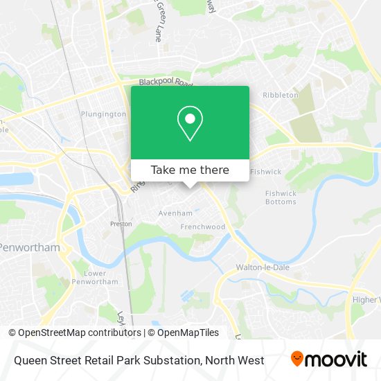 Queen Street Retail Park Substation map