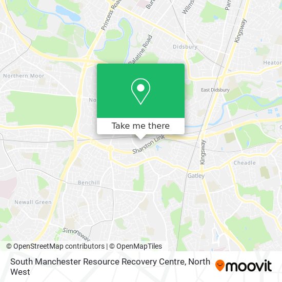 South Manchester Resource Recovery Centre map