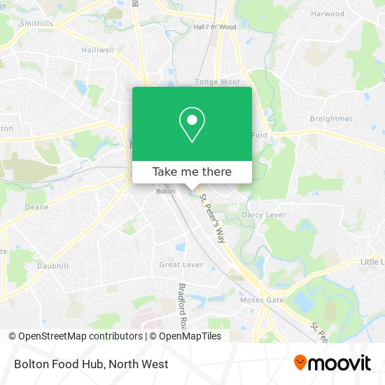 Bolton Food Hub map