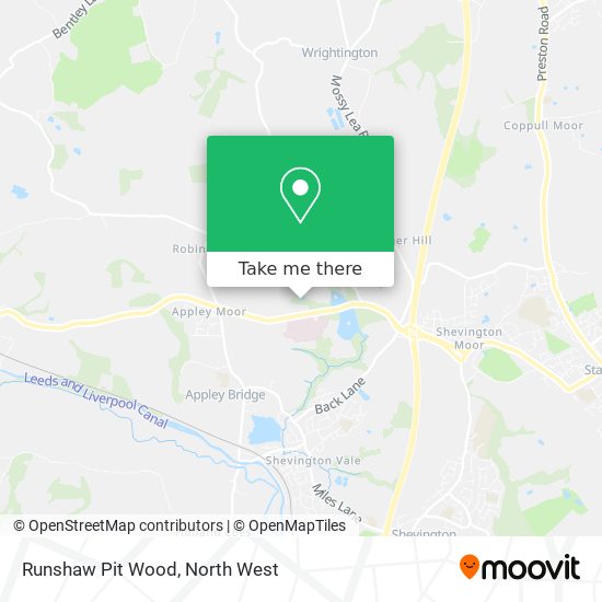 Runshaw Pit Wood map