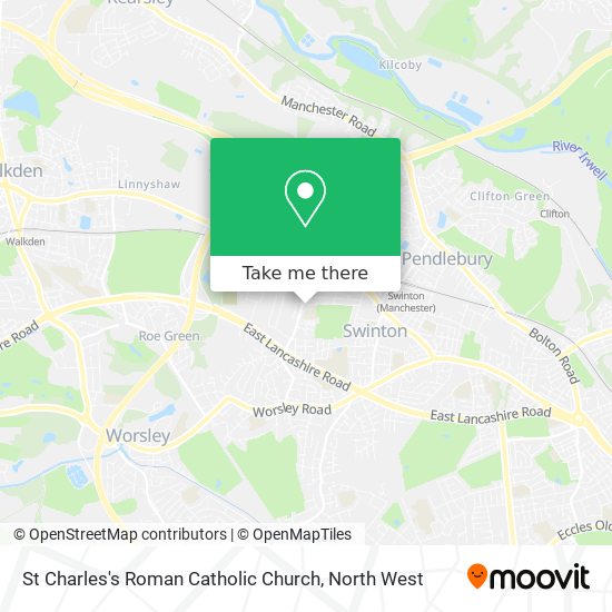 St Charles's Roman Catholic Church map
