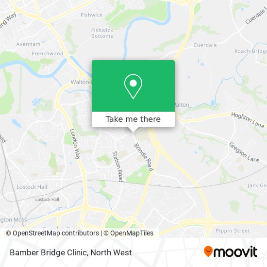 Bamber Bridge Clinic map