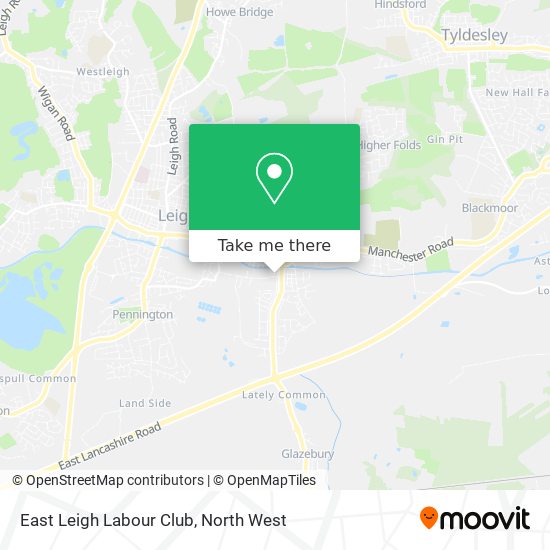 East Leigh Labour Club map