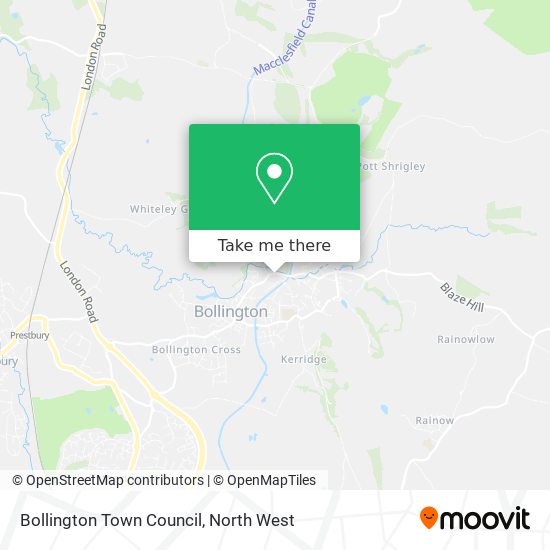 Bollington Town Council map
