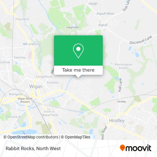 Rabbit Rocks map