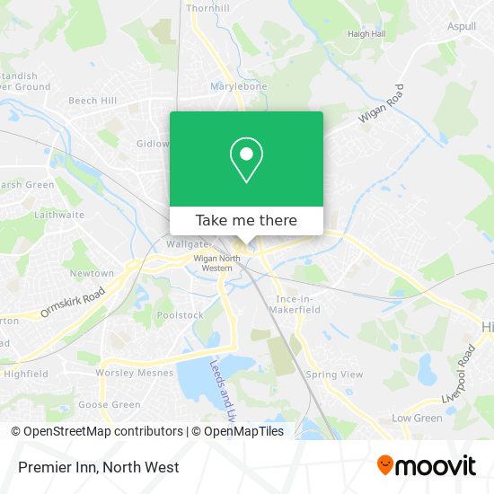 Premier Inn map