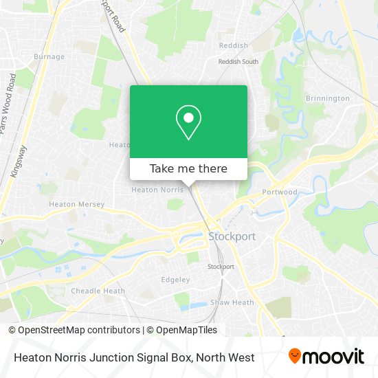 Heaton Norris Junction Signal Box map