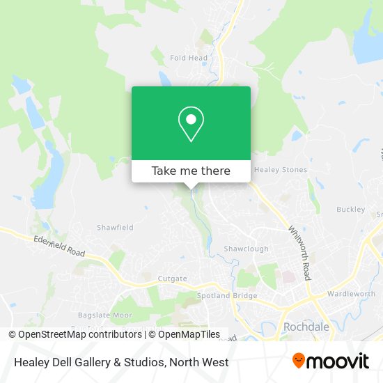 Healey Dell Gallery & Studios map