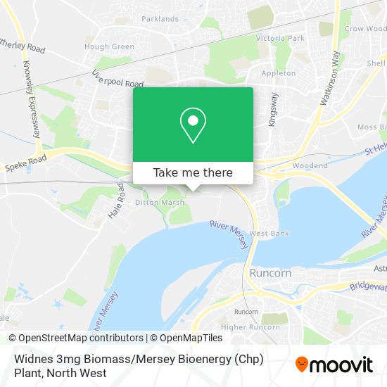 Widnes 3mg Biomass / Mersey Bioenergy (Chp) Plant map