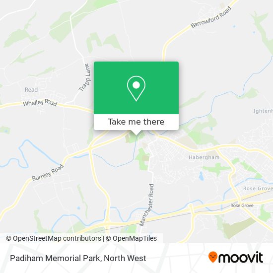 Padiham Memorial Park map