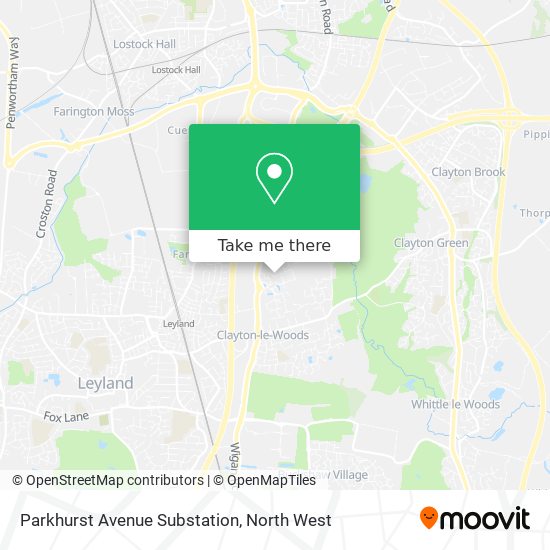 Parkhurst Avenue Substation map