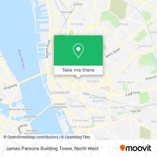 James Parsons Building Tower map