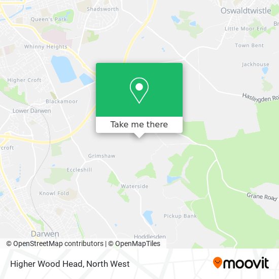 Higher Wood Head map