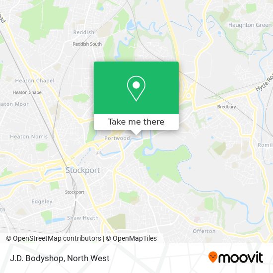 J.D. Bodyshop map