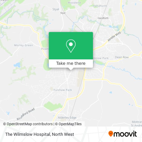 The Wilmslow Hospital map