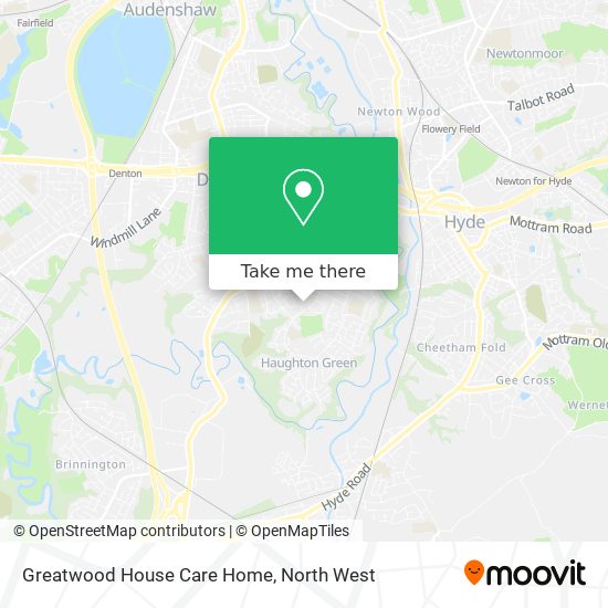 Greatwood House Care Home map