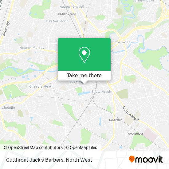 Cutthroat Jack's Barbers map