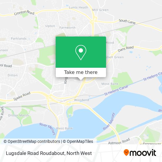 Lugsdale Road Roudabout map