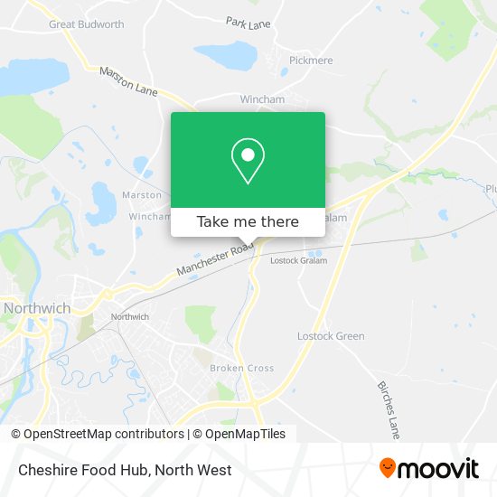 Cheshire Food Hub map