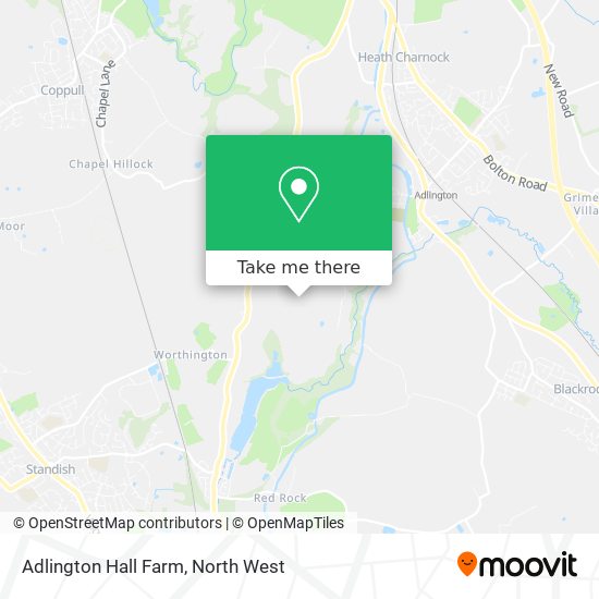 Adlington Hall Farm map