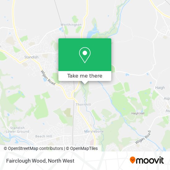 Fairclough Wood map