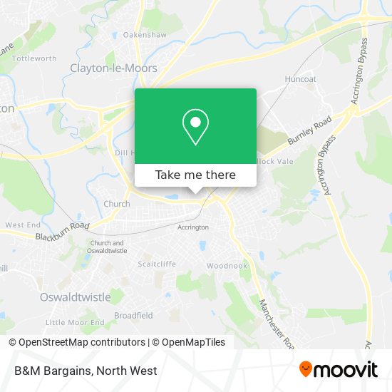 B&M Bargains map