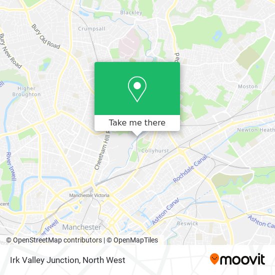 Irk Valley Junction map