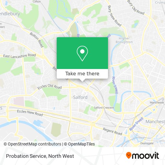 Probation Service map