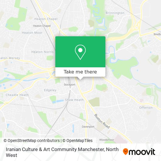 Iranian Culture & Art Community Manchester map