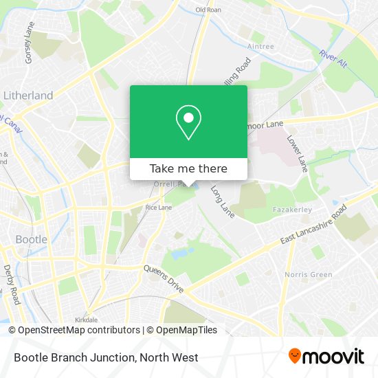 Bootle Branch Junction map