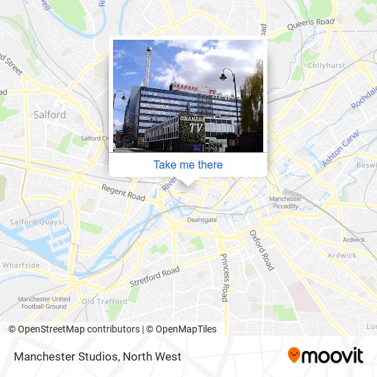 Manchester Studios map