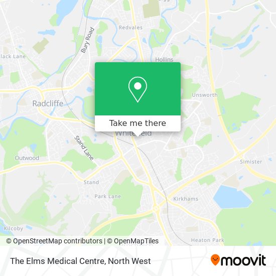 The Elms Medical Centre map