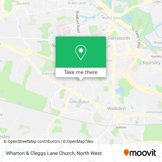 Wharton & Cleggs Lane Church map