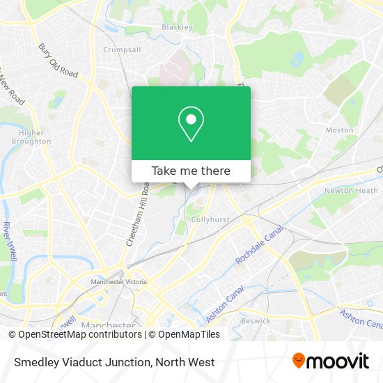 Smedley Viaduct Junction map