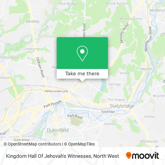 Kingdom Hall Of Jehovah's Witnesses map
