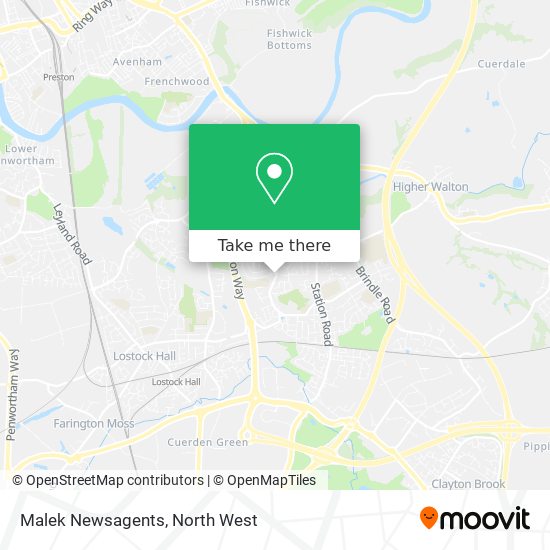Malek Newsagents map
