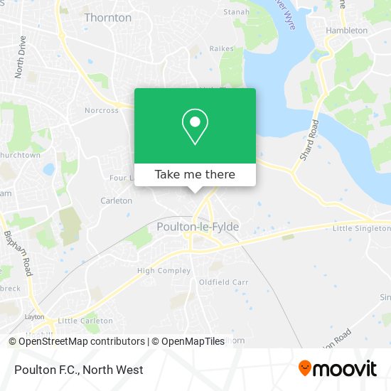 Poulton F.C. map