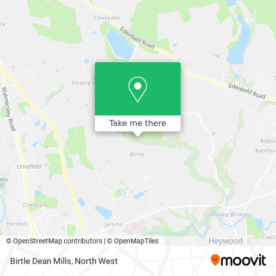 Birtle Dean Mills map