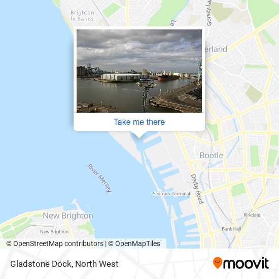 Gladstone Dock map