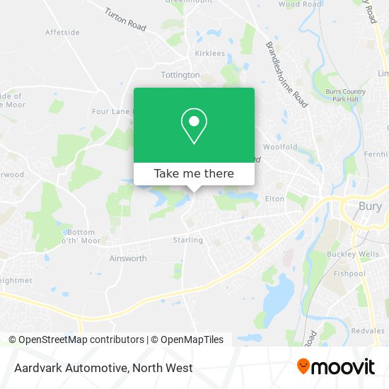 Aardvark Automotive map