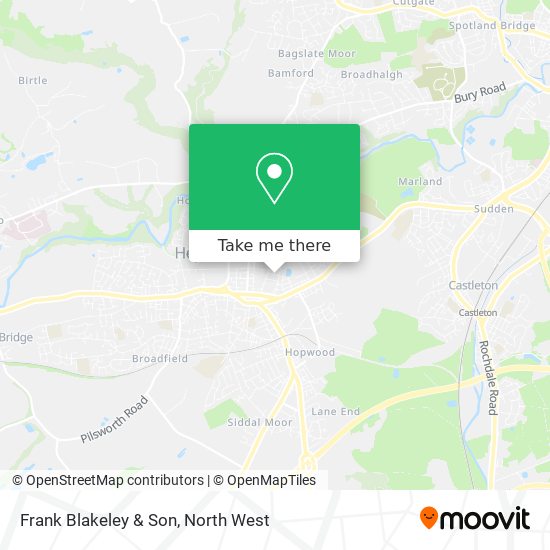Frank Blakeley & Son map