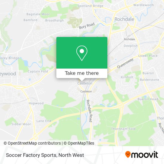 Soccer Factory Sports map